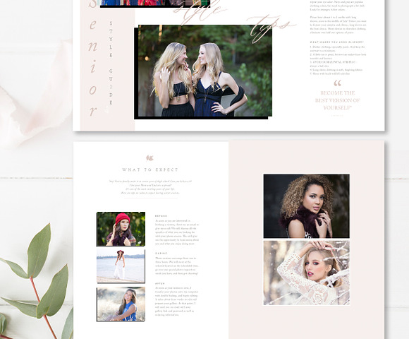 12-Page Senior Photography Guide in Magazine Templates - product preview 3