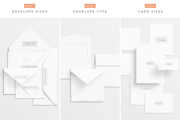 Cards & Envelopes Mockups Scene in Print Mockups - product preview 2