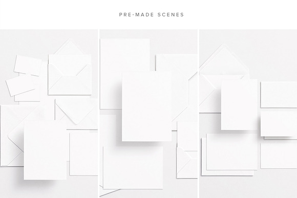 Cards & Envelopes Mockups Scene in Print Mockups - product preview 17