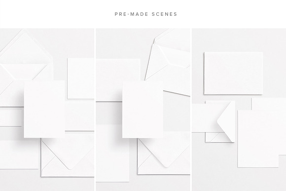 Cards & Envelopes Mockups Scene in Print Mockups - product preview 18