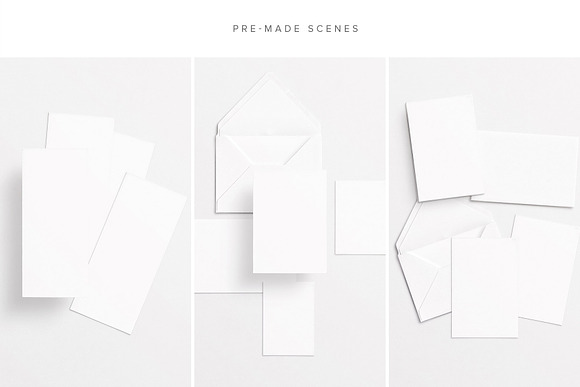 Cards & Envelopes Mockups Scene in Print Mockups - product preview 19