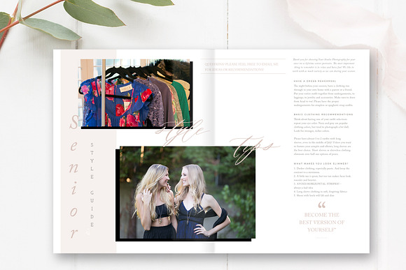 12-Page Senior Photography Guide in Magazine Templates - product preview 5