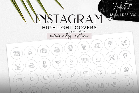 150 White Instagram Highlight Covers in Instagram Templates - product preview 3