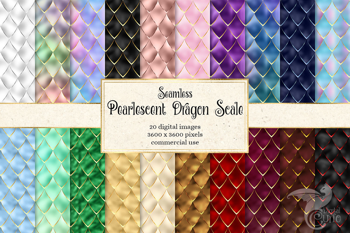 Pearlescent Dragon Scale Patterns in Patterns - product preview 8