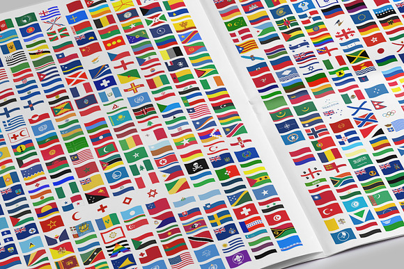 460 FLAGS - WAVY in Flag Icons - product preview 1