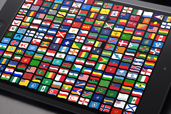 460 FLAGS - WAVY in Flag Icons - product preview 3
