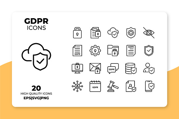 GDPR Icons in Server Icons - product preview 1
