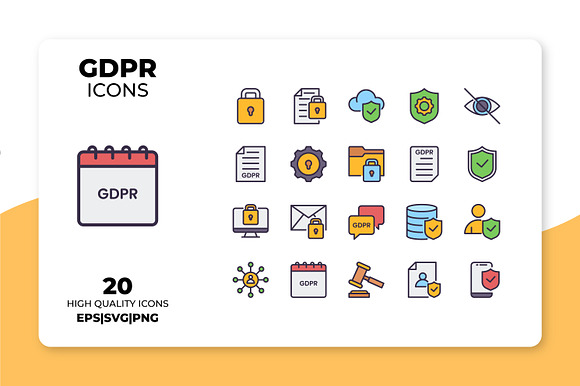 GDPR Icons in Server Icons - product preview 3