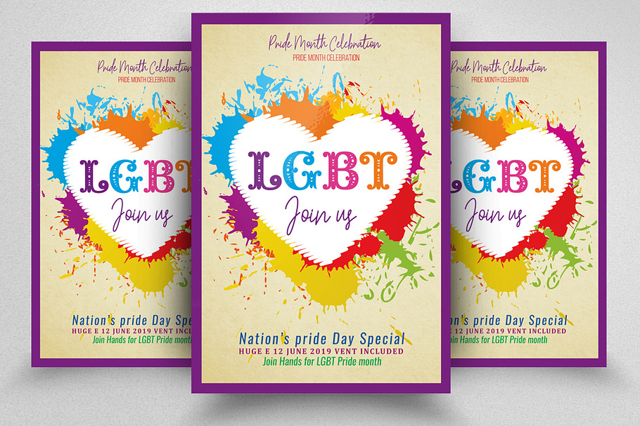 LGBT Party Flyer in Flyer Templates - product preview 8