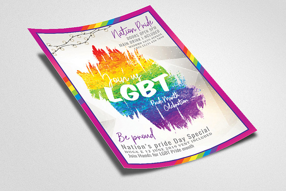 LGBT Party Flyer in Flyer Templates - product preview 1