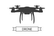 Drone Icon Isolated Unmanned Aerial