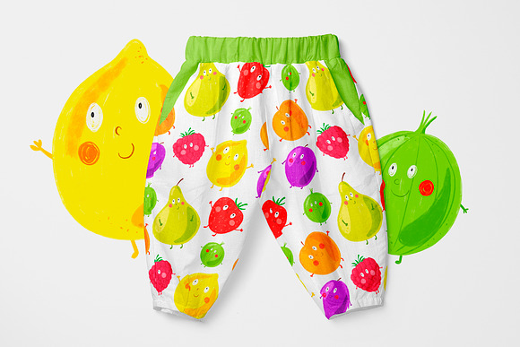 Funny fruits and vegetables for kids in Illustrations - product preview 9