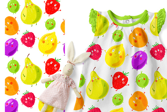 Funny fruits and vegetables for kids in Illustrations - product preview 10