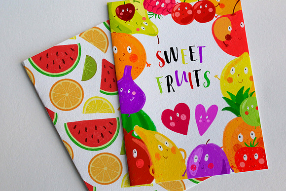 Funny fruits and vegetables for kids in Illustrations - product preview 13