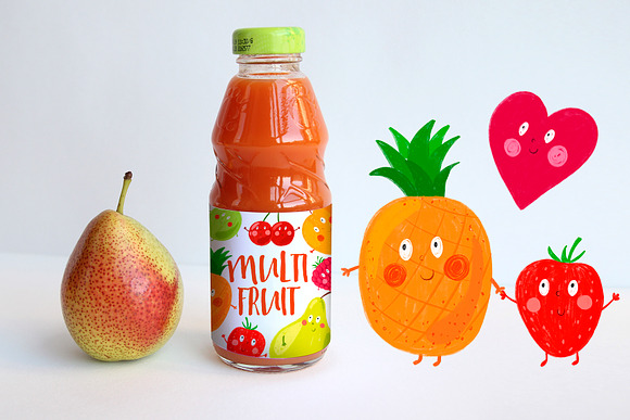 Funny fruits and vegetables for kids in Illustrations - product preview 18