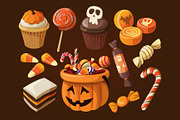 Halloween sweets and desserts