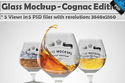 Glass Mockup - Cognac Glass Mockup