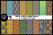 African Patterns Digital Paper Pack