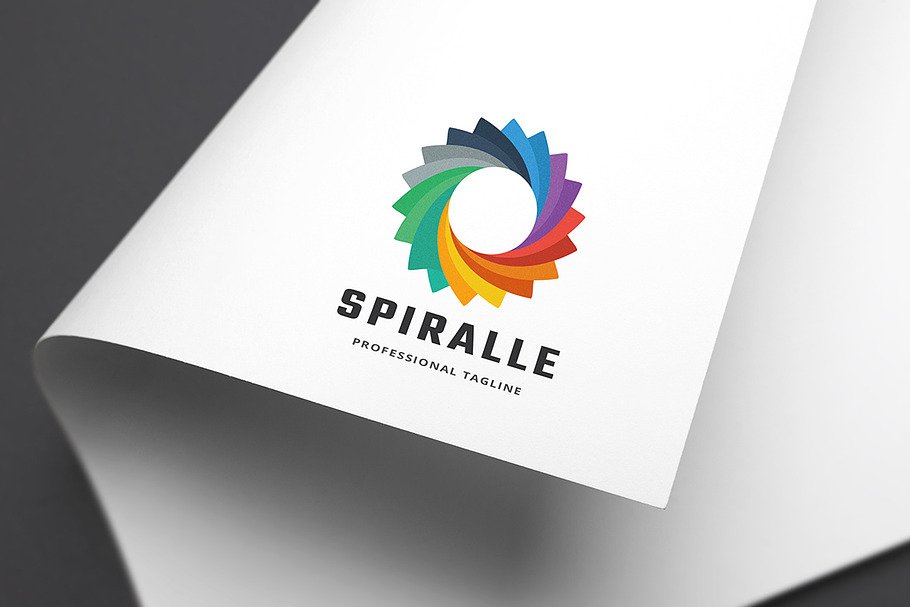 Colorful Spiral Logo in Logo Templates - product preview 8