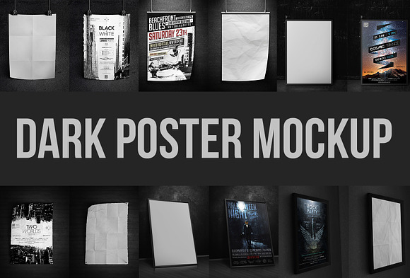 Poster & Flyer Mockup Bundle in Print Mockups - product preview 3