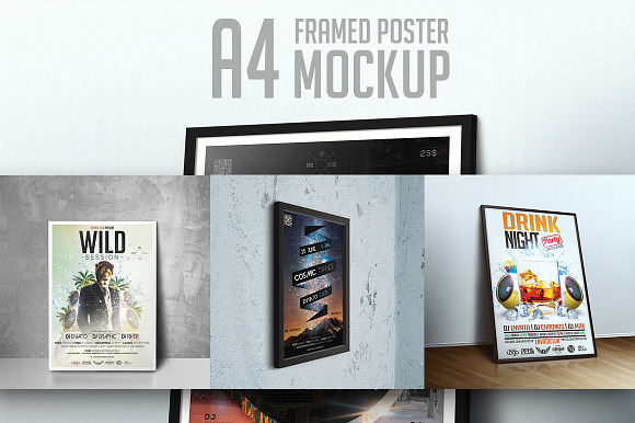 Poster & Flyer Mockup Bundle in Print Mockups - product preview 4