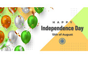 Happy Indian Independence day banner