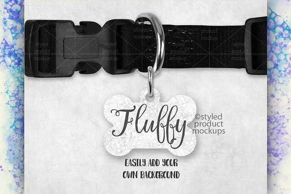 Bone shaped pet tag mockup in Mockup Templates - product preview 1