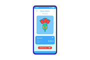 Flowers delivery app interface