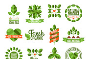 Organic and natural labels set