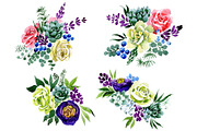 Bouquet "Karelia" watercolor png