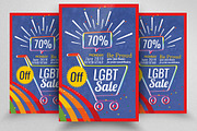 LGBT Pride Sale Offer Flyer