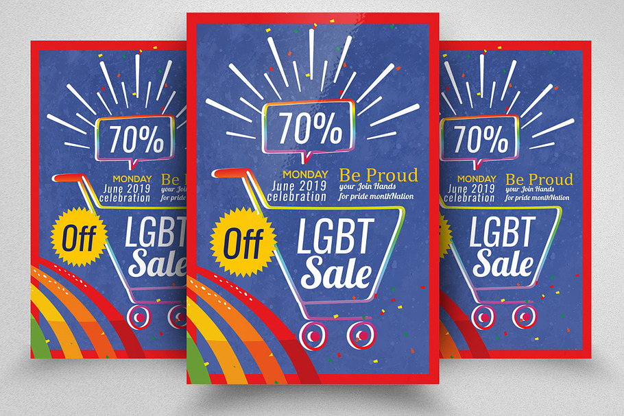 LGBT Pride Sale Offer Flyer