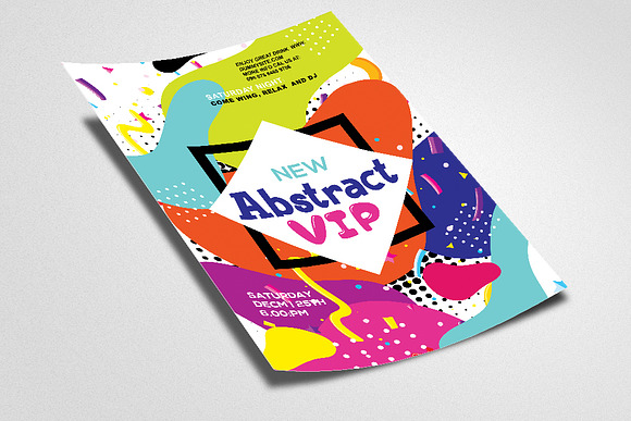 Abstract Vip Party Flyer Template in Flyer Templates - product preview 1