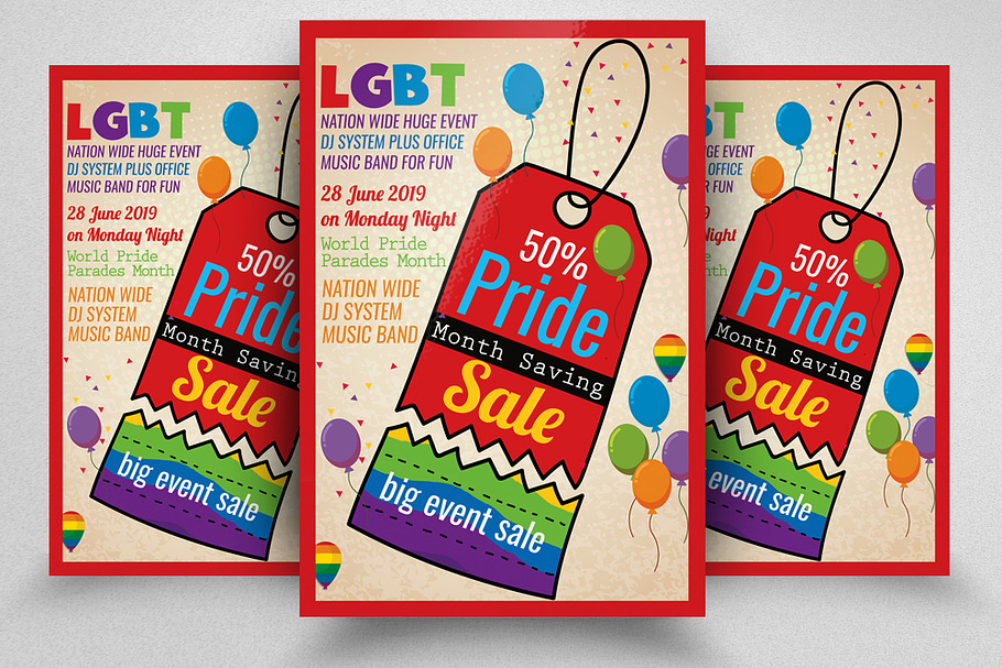 LGBT Sale Flyer in Flyer Templates - product preview 8