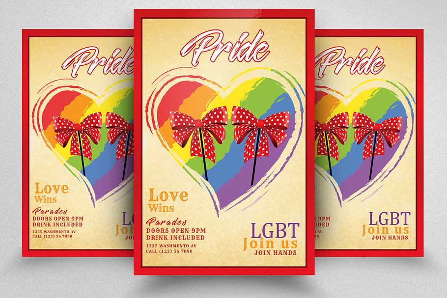 LGBT Pride Flyer Template