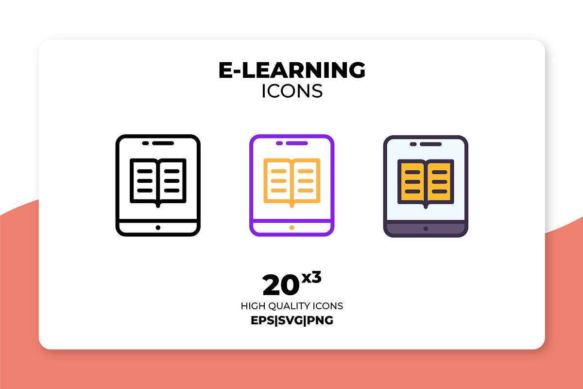 E-Learning Icons in Book Icons - product preview 8