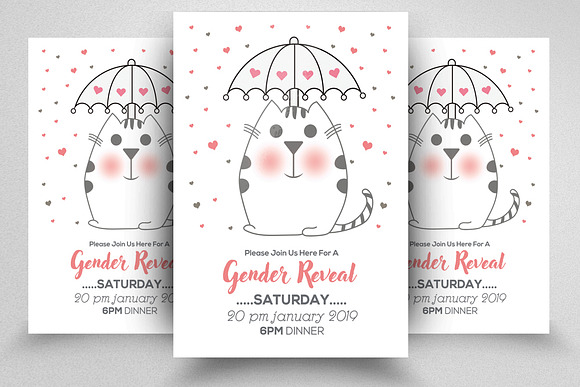Baby Shower Flyers Bundle 10 in Flyer Templates - product preview 16