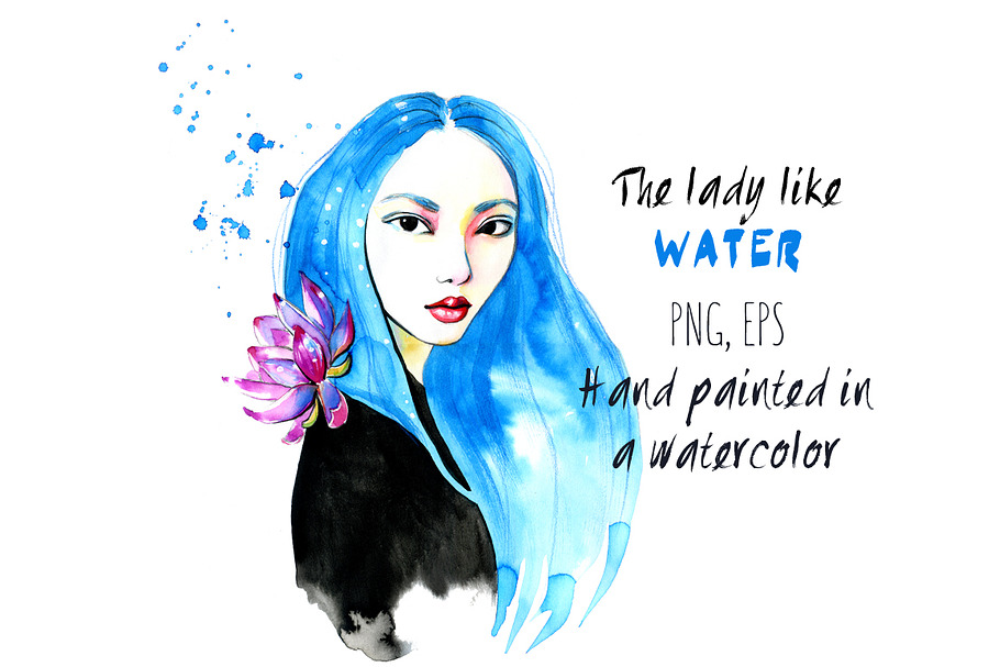 The lady like water