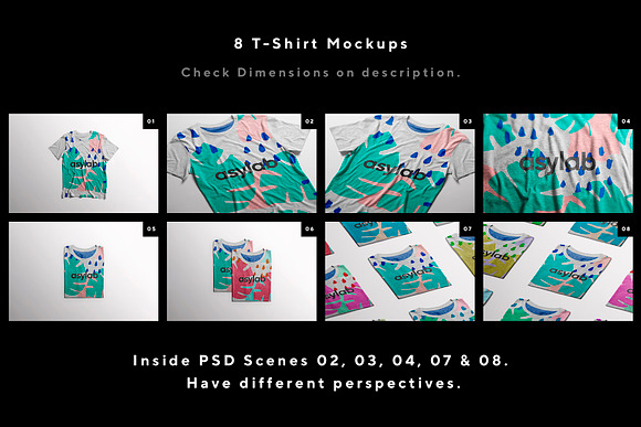 8 T-Shirt Mockups - PSD in Product Mockups - product preview 1