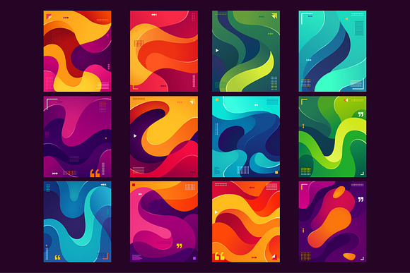 Colorful Fluid Background v.1 in Patterns - product preview 1