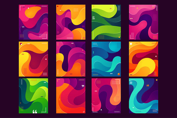 Colorful Fluid Background v.1 in Patterns - product preview 2