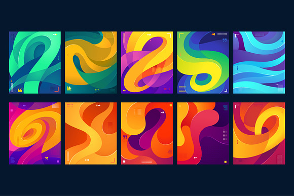 Colorful Fluid Background v.4 in Patterns - product preview 2