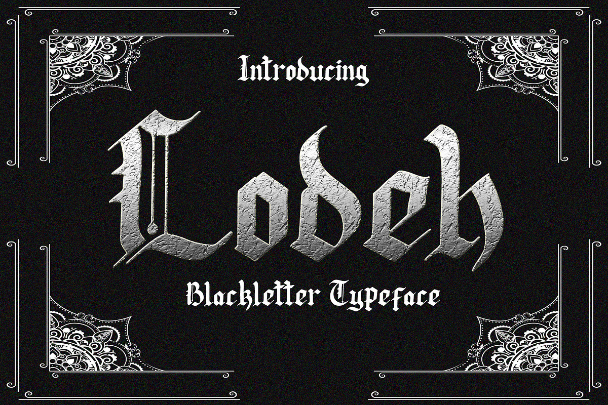 Lodeh in Blackletter Fonts - product preview 8