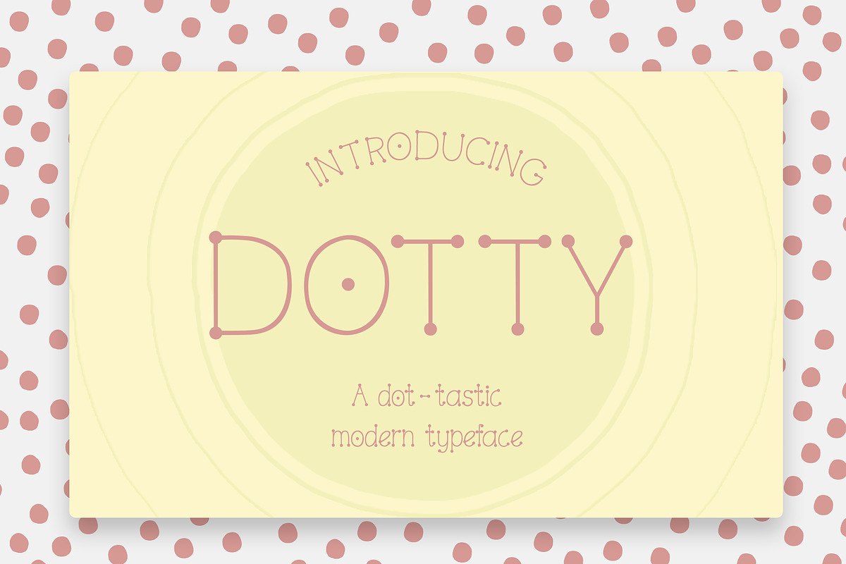 Dotty font + .ai speech bubbles in Serif Fonts - product preview 8