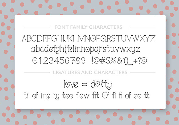Dotty font + .ai speech bubbles in Serif Fonts - product preview 1