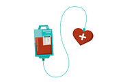 blood donor vector illustration