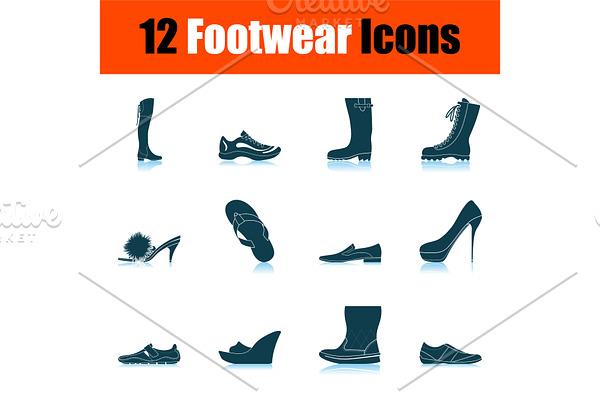 Footwear Icon Set