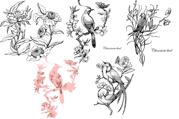 Rococo&chinoiserie set 2 in Illustrations - product preview 1
