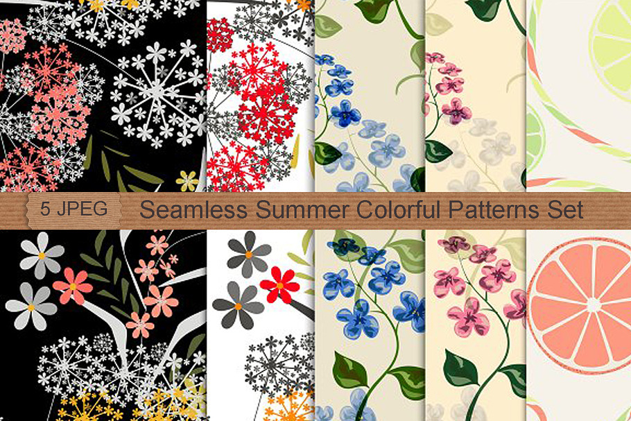 50% OFF Seamless Summer Patterns in Patterns - product preview 8