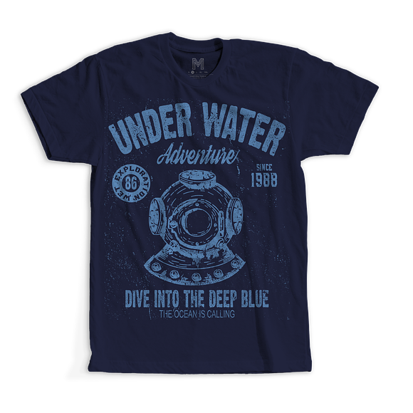Deep Sea Diving T-Shirt Design in Illustrations - product preview 2